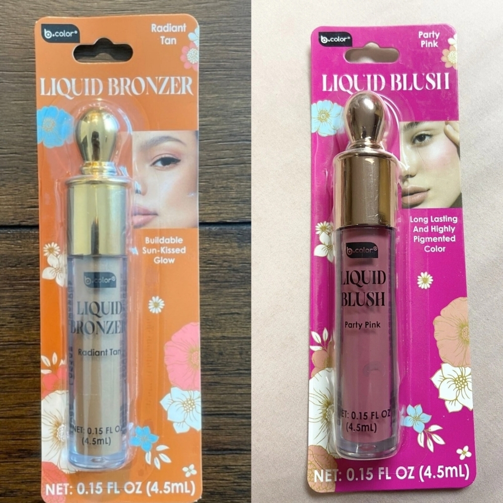 B Color Liquid Blush & Bronzer Bundle BNIB